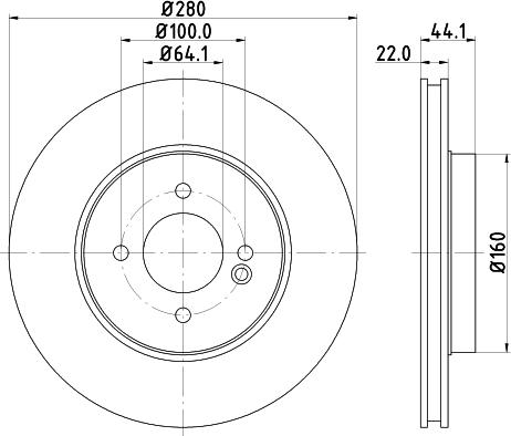 Mintex MDC1775 - Disc frana aaoparts.ro