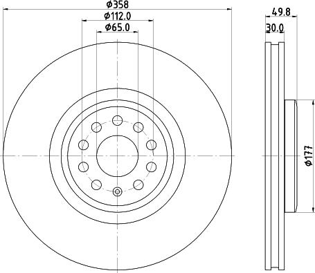 Mintex MDC3043C - Disc frana aaoparts.ro