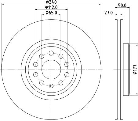 Mintex MDC3042C - Disc frana aaoparts.ro