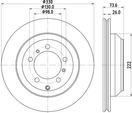 Mintex MDC3216C - Disc frana aaoparts.ro