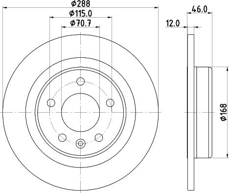 Mintex MDC2923C - Disc frana aaoparts.ro