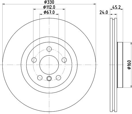Mintex MDC2680 - Disc frana aaoparts.ro