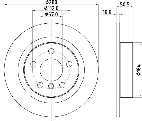 Mintex MDC2682 - Disc frana aaoparts.ro