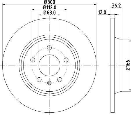 Mintex MDC2003C - Disc frana aaoparts.ro