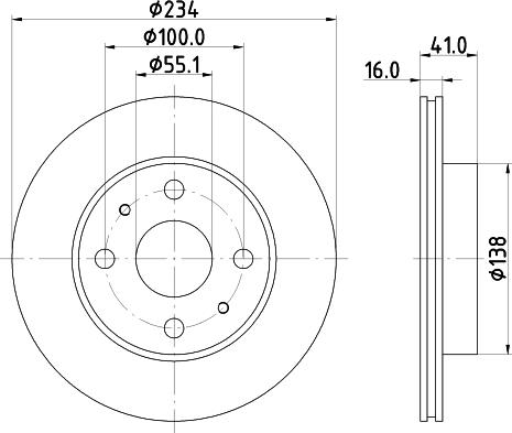 Mintex MDC2806C - Disc frana aaoparts.ro