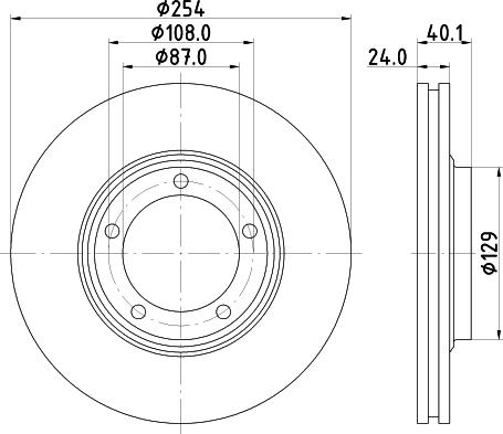 Mintex MDC2308 - Disc frana aaoparts.ro