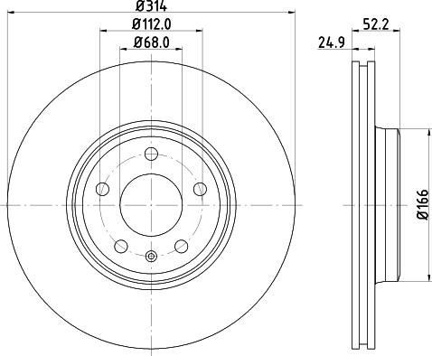 Mintex MDC2200C - Disc frana aaoparts.ro