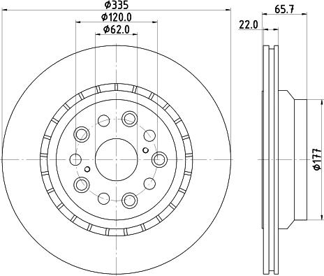 Mintex MDC2271L - Disc frana aaoparts.ro