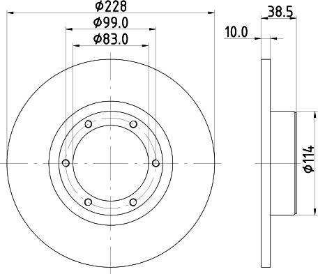 Mintex MDC79 - Disc frana aaoparts.ro