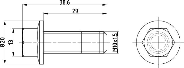 Mintex TPM0017 - Surub, disc frana aaoparts.ro