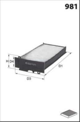 MISFAT HB371 - Filtru, aer habitaclu aaoparts.ro