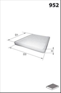 MISFAT HB162CA - Filtru, aer habitaclu aaoparts.ro