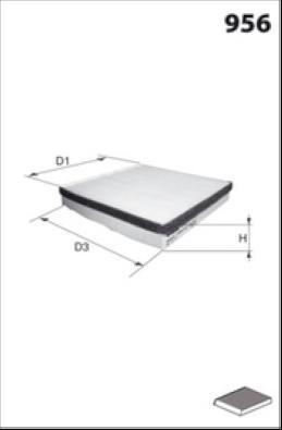 MISFAT HB463 - Filtru, aer habitaclu aaoparts.ro