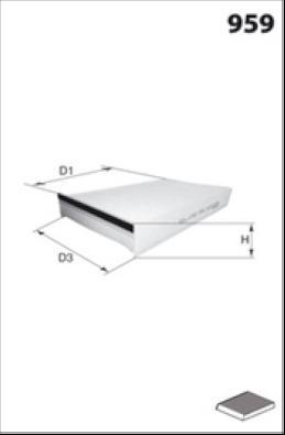 MISFAT HB111CA - Filtru, aer habitaclu aaoparts.ro