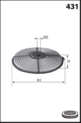 MISFAT R759 - Filtru aer aaoparts.ro
