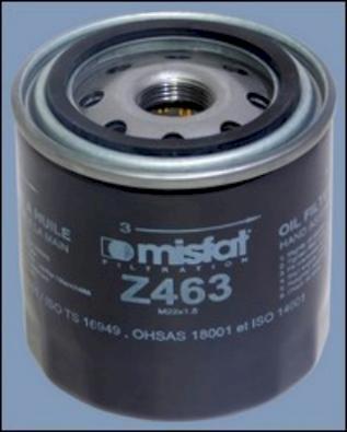 MISFAT Z463 - Filtru ulei aaoparts.ro