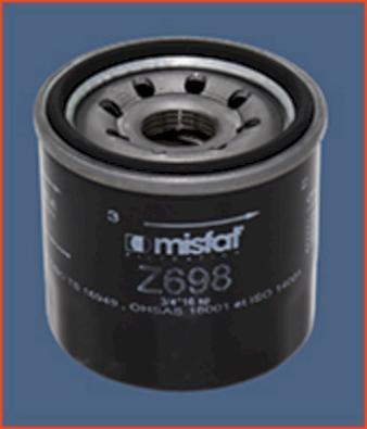 MISFAT Z698 - Filtru ulei aaoparts.ro