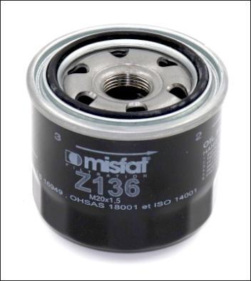 MISFAT Z136 - Filtru ulei aaoparts.ro