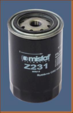 MISFAT Z231 - Filtru ulei aaoparts.ro