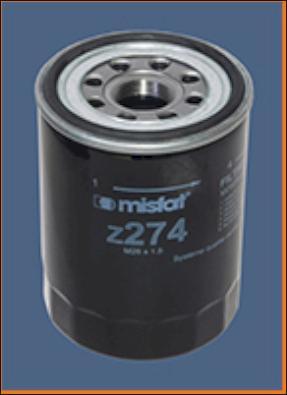 MISFAT Z274 - Filtru ulei aaoparts.ro