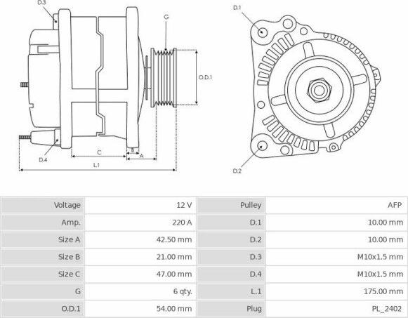 Mitsubishi A3TV0281 - Generator / Alternator aaoparts.ro