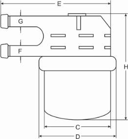 Mitsubishi MB 433774 - Filtru combustibil aaoparts.ro