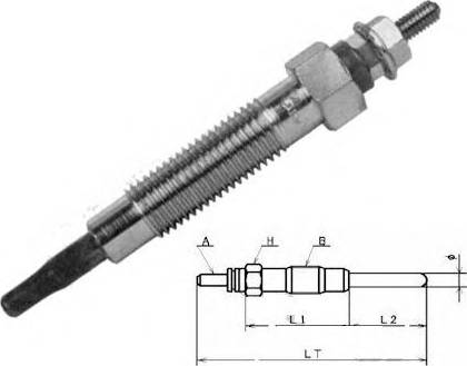 Mitsubishi MD 070 194 - Bujie incandescenta aaoparts.ro