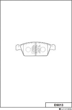 MK Kashiyama D9013 - Set placute frana,frana disc aaoparts.ro