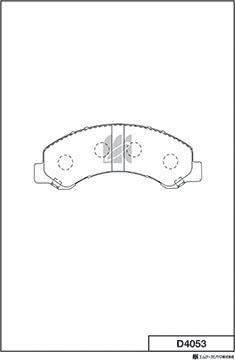 MK Kashiyama D4053 - Set placute frana,frana disc aaoparts.ro