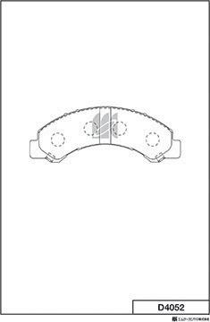 MK Kashiyama D4052 - Set placute frana,frana disc aaoparts.ro