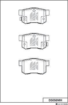 MK Kashiyama D5056MH - Set placute frana,frana disc aaoparts.ro