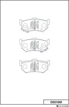 MK Kashiyama D5016M - Set placute frana,frana disc aaoparts.ro