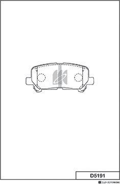 MK Kashiyama D5191 - Set placute frana,frana disc aaoparts.ro