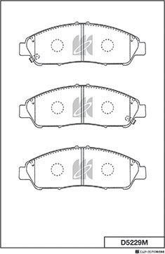 MK Kashiyama D5229M - Set placute frana,frana disc aaoparts.ro