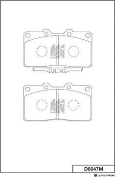 MK Kashiyama D6047M - Set placute frana,frana disc aaoparts.ro