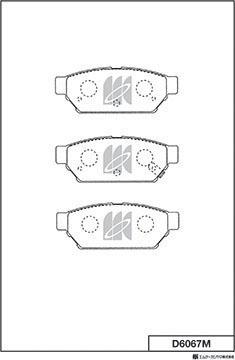 MK Kashiyama D6067M - Set placute frana,frana disc aaoparts.ro