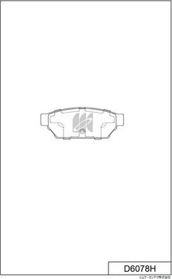 MK Kashiyama D6078H - Set placute frana,frana disc aaoparts.ro
