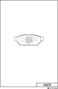 MK Kashiyama D6078 - Set placute frana,frana disc aaoparts.ro