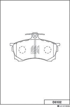 MK Kashiyama D6102 - Set placute frana,frana disc aaoparts.ro