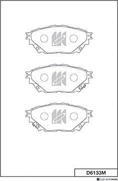 MK Kashiyama D6133M - Set placute frana,frana disc aaoparts.ro