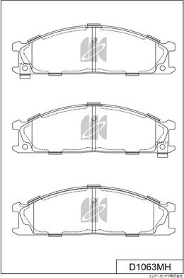 MK Kashiyama D1063MH - Set placute frana,frana disc aaoparts.ro