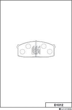 MK Kashiyama D1012 - Set placute frana,frana disc aaoparts.ro