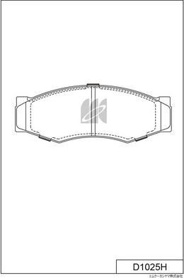 MK Kashiyama D1025H - Set placute frana,frana disc aaoparts.ro