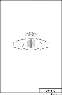MK Kashiyama D11172 - Set placute frana,frana disc aaoparts.ro