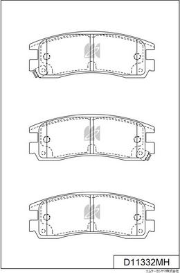 MK Kashiyama D11332MH - Set placute frana,frana disc aaoparts.ro