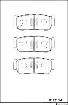 MK Kashiyama D11213M - Set placute frana,frana disc aaoparts.ro