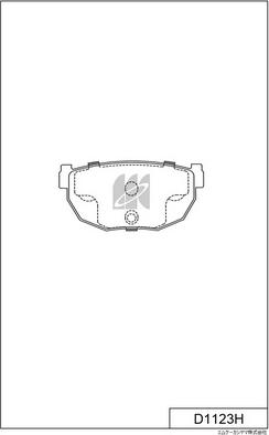 MK Kashiyama D1123H - Set placute frana,frana disc aaoparts.ro