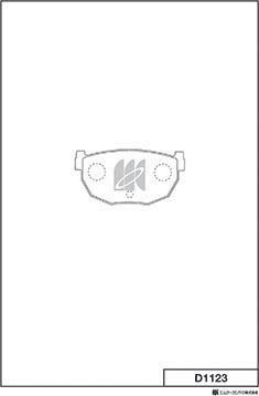 MK Kashiyama D1123 - Set placute frana,frana disc aaoparts.ro