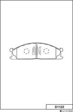 MK Kashiyama D1122 - Set placute frana,frana disc aaoparts.ro