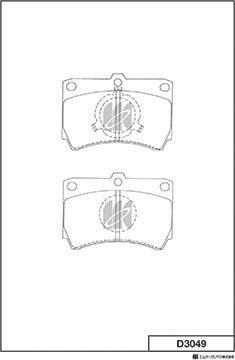 MK Kashiyama D3049 - Set placute frana,frana disc aaoparts.ro
